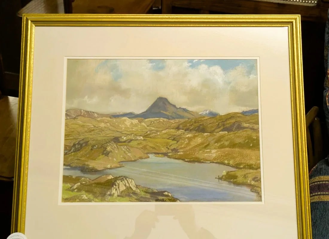 Original Pastel of Assynt by William Douglas Macleod (1 of 3)