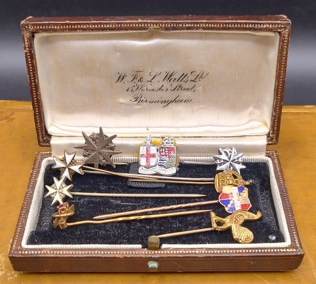 Inspector Cooper ephermera - Collection of Tie Pins: Nice small collection, as shown.