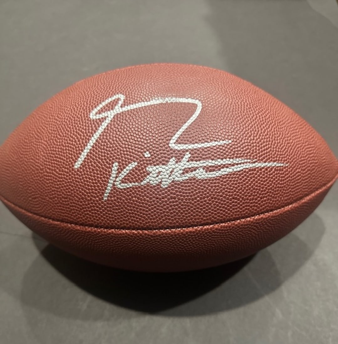 George Kittle San Francisco 49ers Autographed Wilson Football coa (1 of 2)