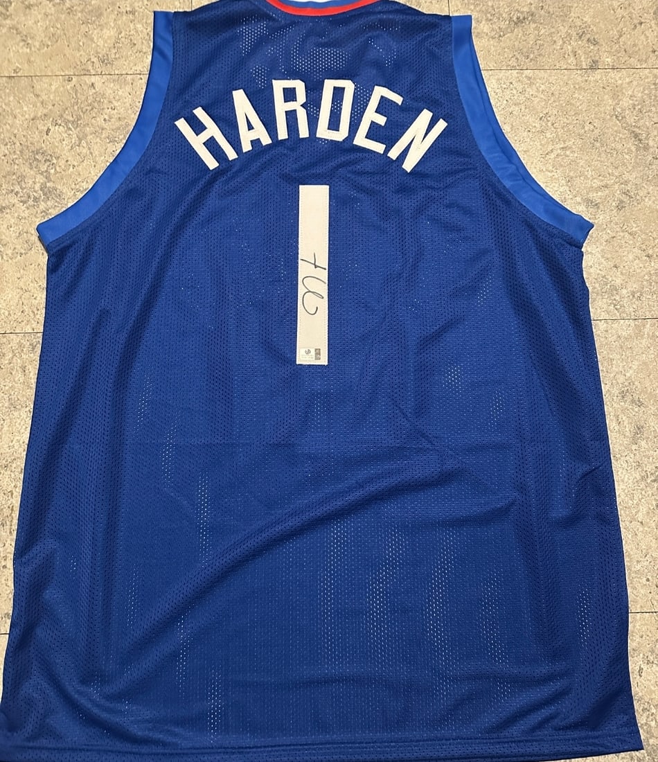 James Harden Los Angeles Clippers Autographed Basketball Jersey coa (1 of 3)