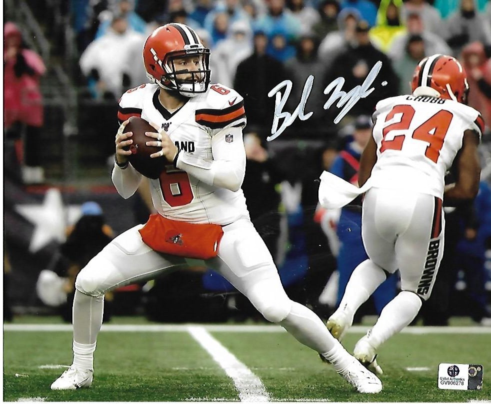 Baker Mayfield Cleveland Browns Autographed 8x10 Photo coa (1 of 2)