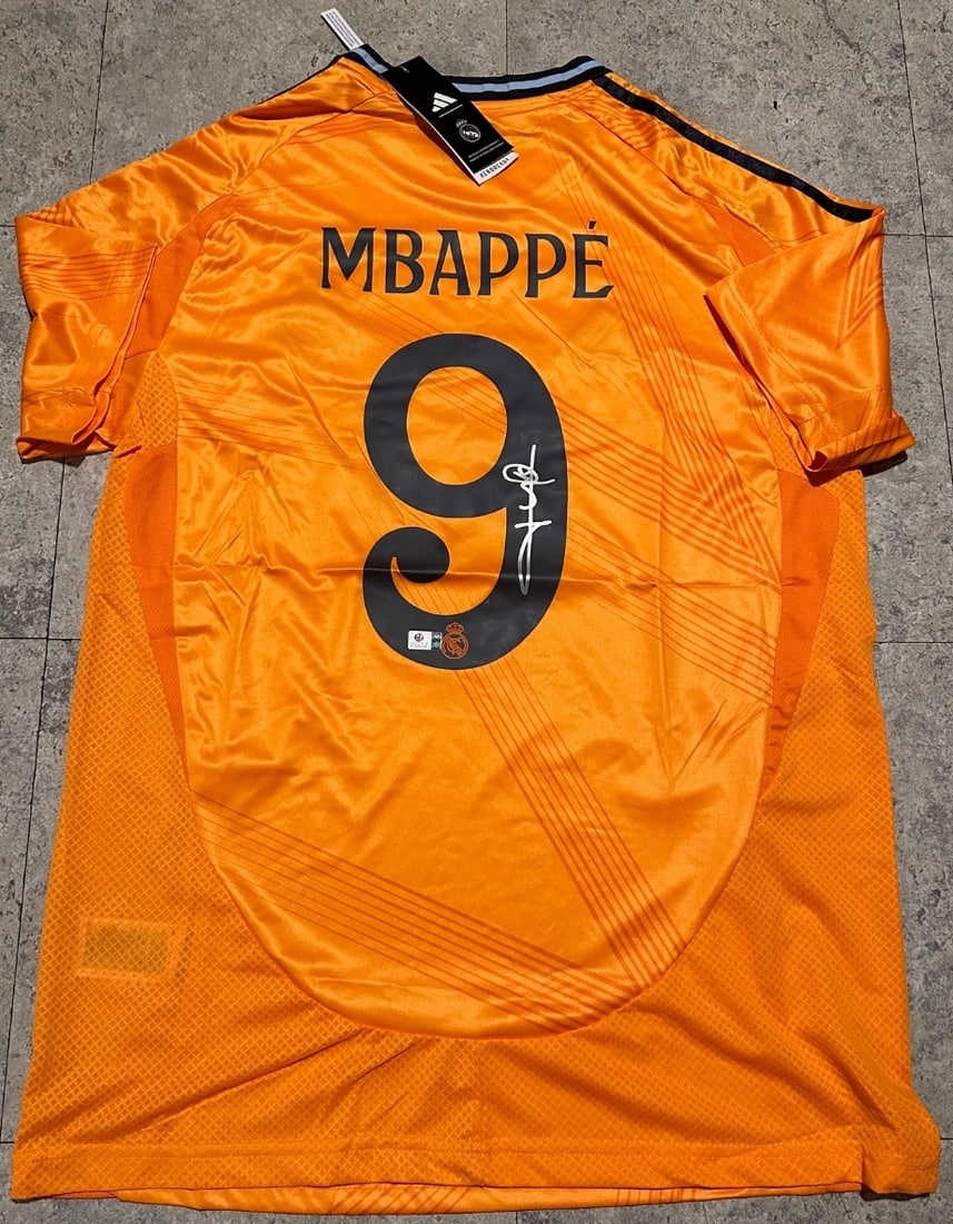 Kylian Mbappe Real Madrid Autographed 2024-25 Adidas Home Jersey coa (1 of 3)