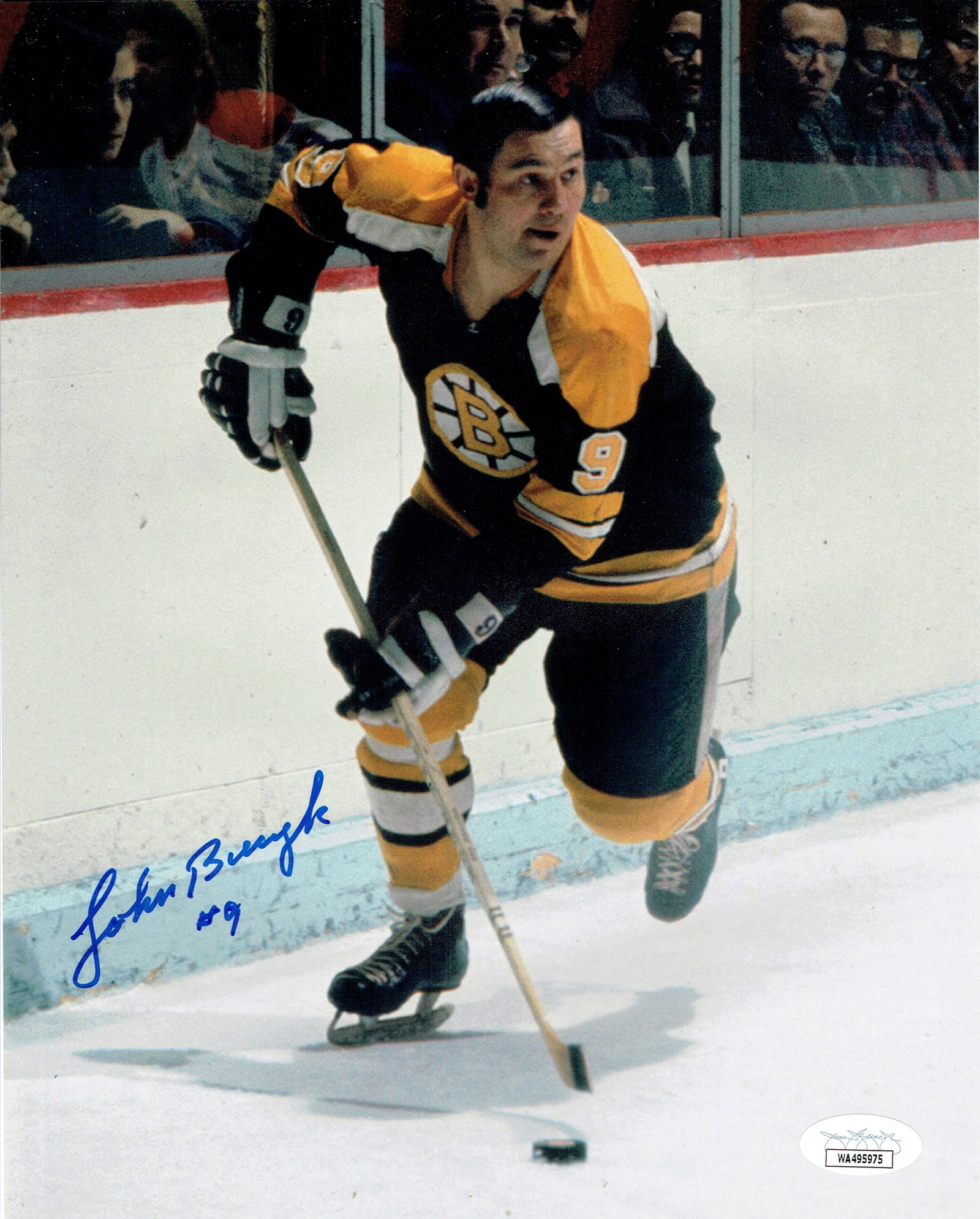 Johnny Bucyk Boston Bruins Autographed 8x10 Photo coa: Johnny Bucyk Boston Bruins Autographed 8x10 Photo JSA W coa - Autograph Location & coa # may vary