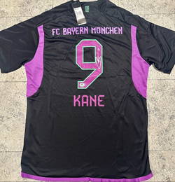 Harry Kane Bayern Munchen 2023-24 Adidas Third Soccer Jersey coa