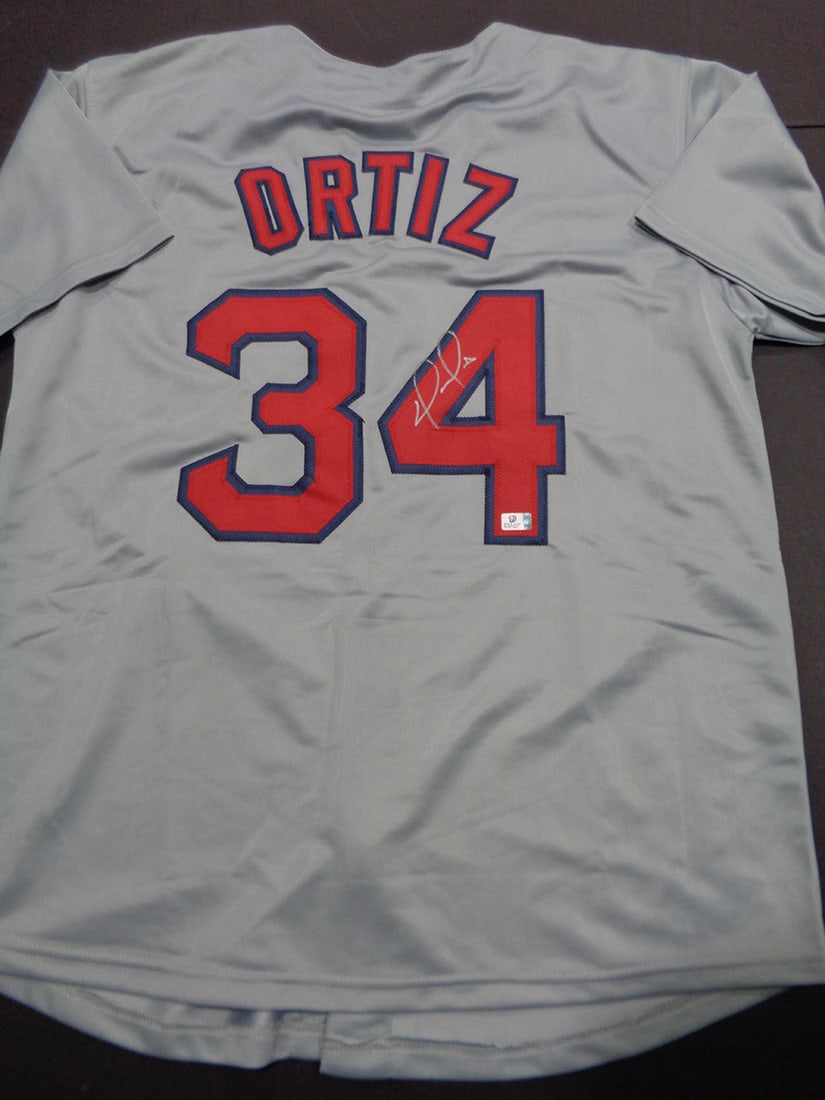 David Ortiz Boston Red Sox Autographed Custom Baseball Jersey coa (1 of 3)