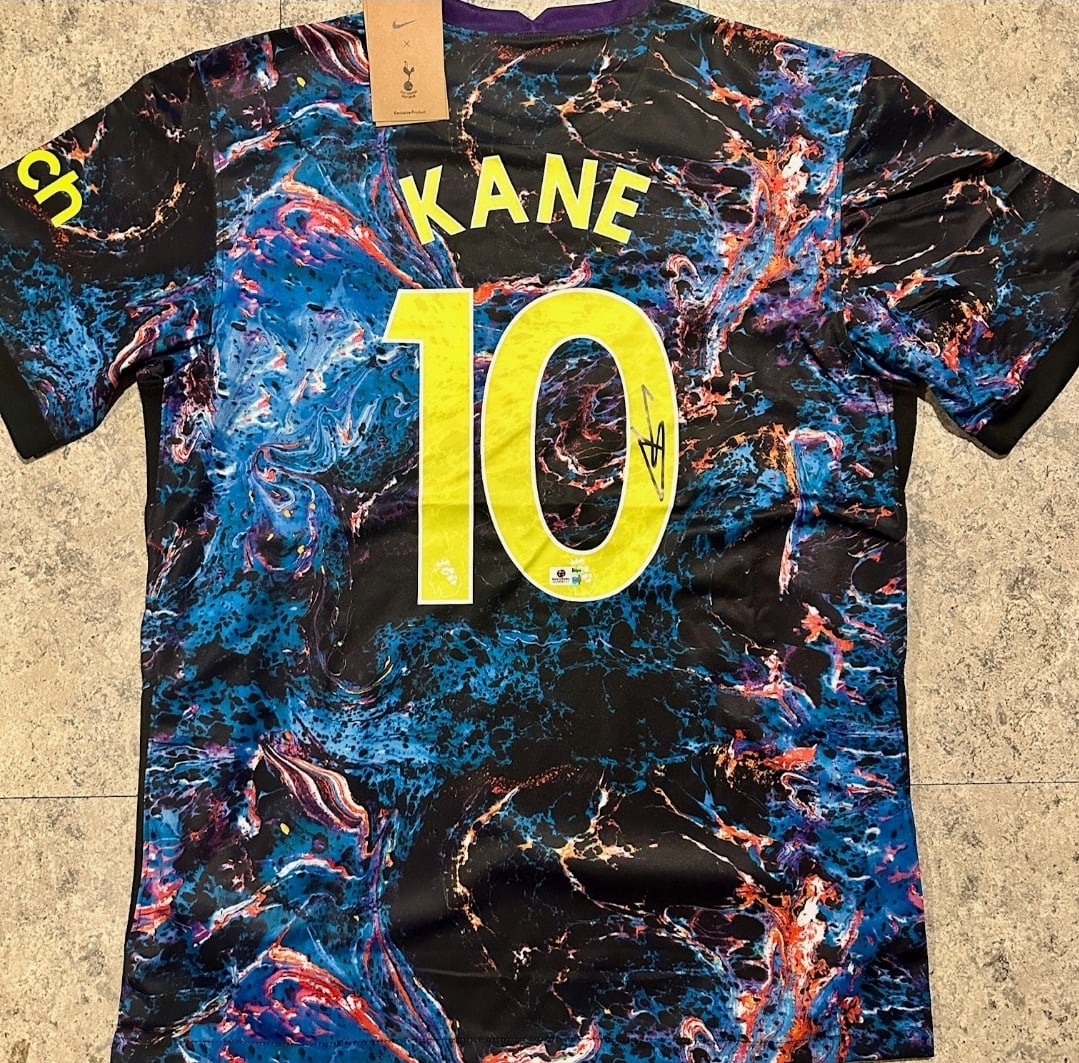 Harry Kane Tottenham Hotspur 2021-22 Nike Away Soccer Jersey coa (1 of 3)
