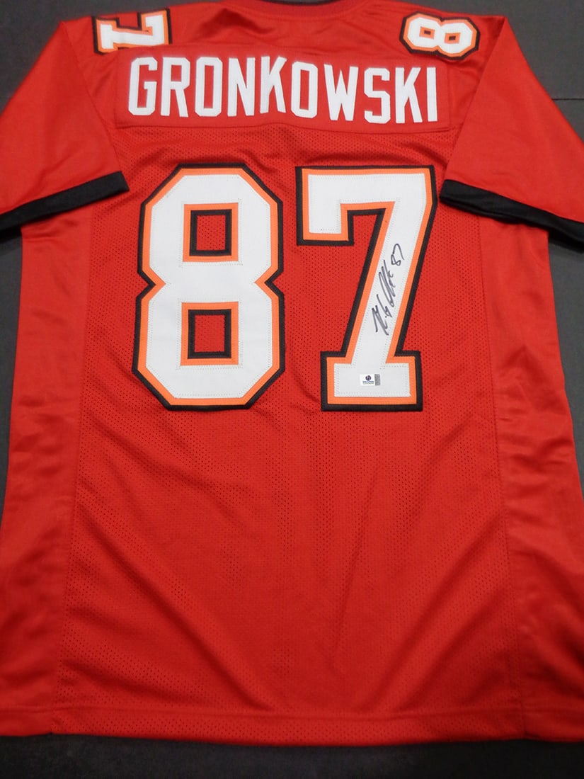 Rob Gronkowski Tampa Bay Buccaneers Autographed Custom Football Jersey coa (1 of 3)