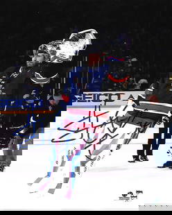 Henrik Lundqvist New York Rangers Autographed 8x10 Photo coa: Henrik Lundqvist New York Rangers Autographed 8x10 Photo GA coa - Autograph Location & coa # may vary