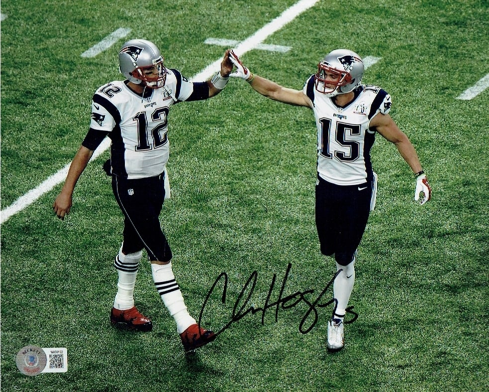 Chris Hogan New England Patriots Autographed 8x10 Photo Hologram: Chris Hogan New England Patriots Autographed 8x10 Photo Becktett Hologram