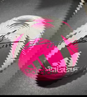 Lionel Messi Inter Miami CF Autographed Adidas Soccer Ball coa: Lionel Messi Inter Miami CF Autographed Adidas Soccer Ball GA coa - Autograph Location & coa # may vary