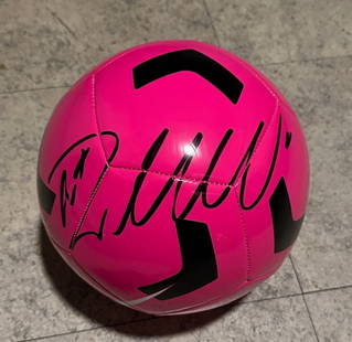 Cristiano Ronaldo Al-Nassr Autographed Nike Soccer Ball coa: Cristiano Ronaldo Al-Nassr Autographed Nike Soccer Ball GA coa - Autograph Location & coa # may vary