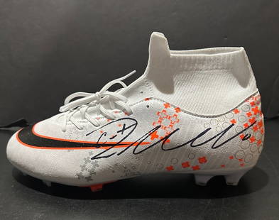 Cristiano Ronaldo Al-Nassr Autographed Nike Soccer Cleat coa: Cristiano Ronaldo Al-Nassr Autographed Nike Soccer Cleat GA coa Size 11 - Autograph Location & coa # may vary