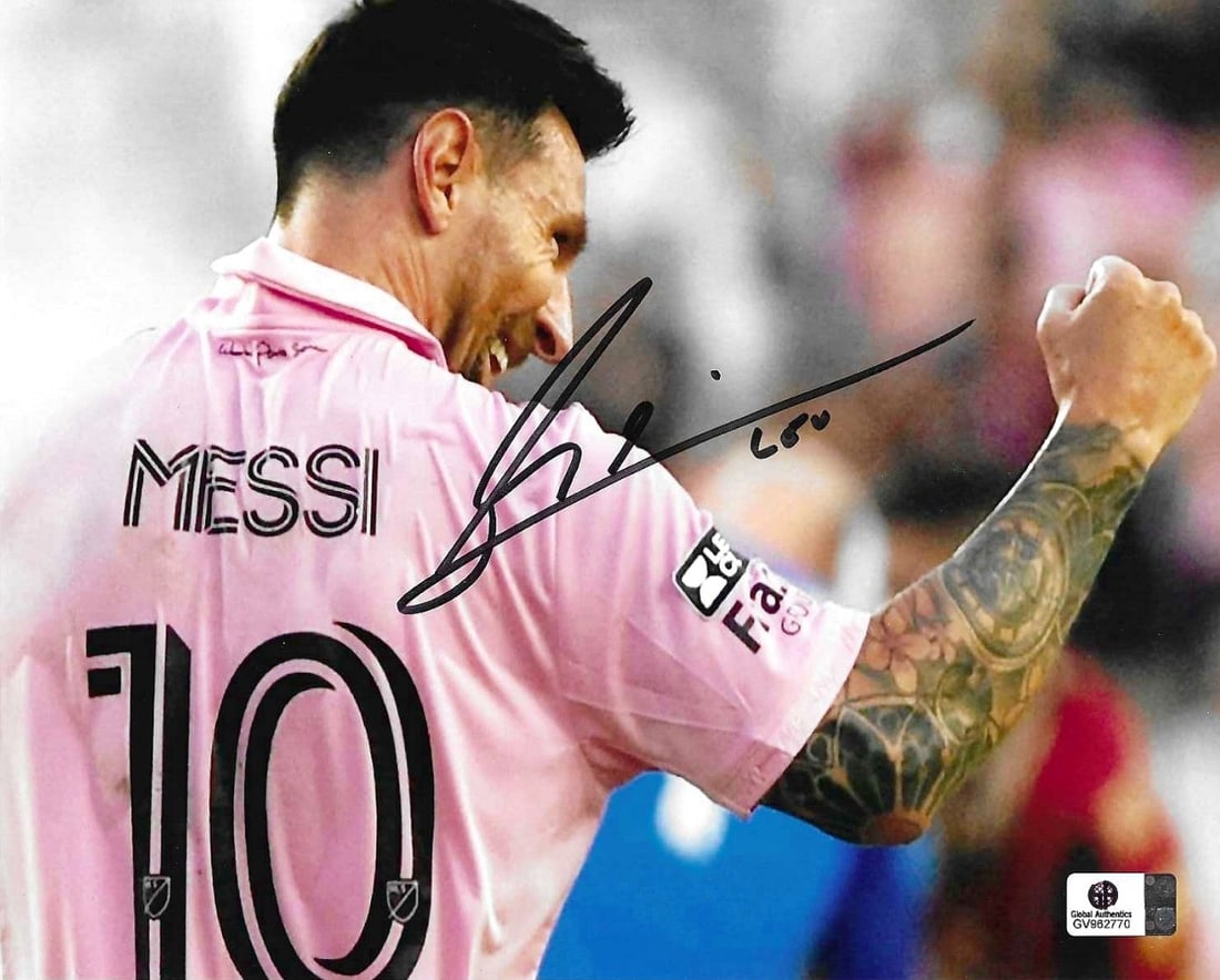 Lionel Messi Inter Miami CF Autographed 8x10 Photo coa: Lionel Messi Inter Miami CF Autographed 8x10 GA coa - Autograph Location & coa # may vary