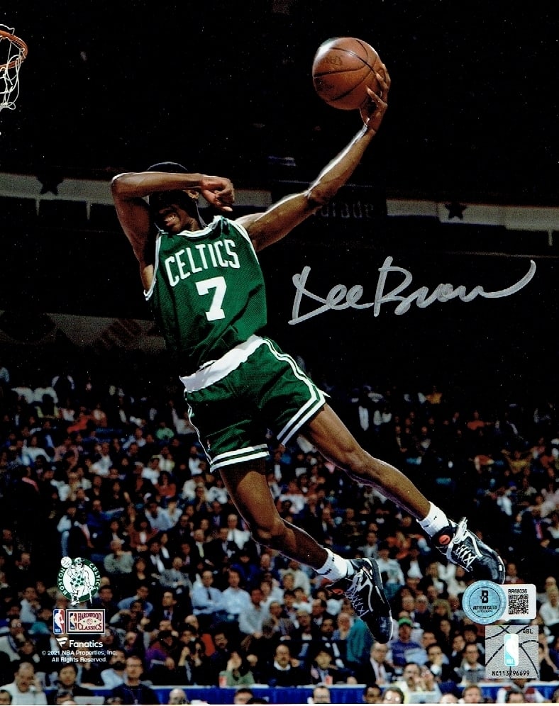 Dee Brown Boston Celtics Autographed 8x10 No Look Dunk Photo Hologram (1 of 1)