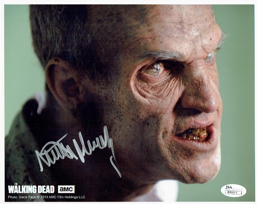 Mike Mundy The Walking Dead Autographed 8x10 Close Up Photo coa (1 of 2)