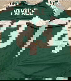 Vince Papale Philadelphia Eagles Autographed & Ins Custom Football Jersey coa