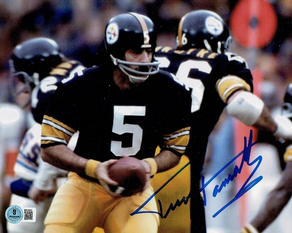 Terry Hanratty Pittsburgh Steelers Autographed 8x10 Photo Hologram: Terry Hanratty Pittsburgh Steelers Autographed 8x10 Photo Beckett Hologram - Autograph Location & coa # may vary