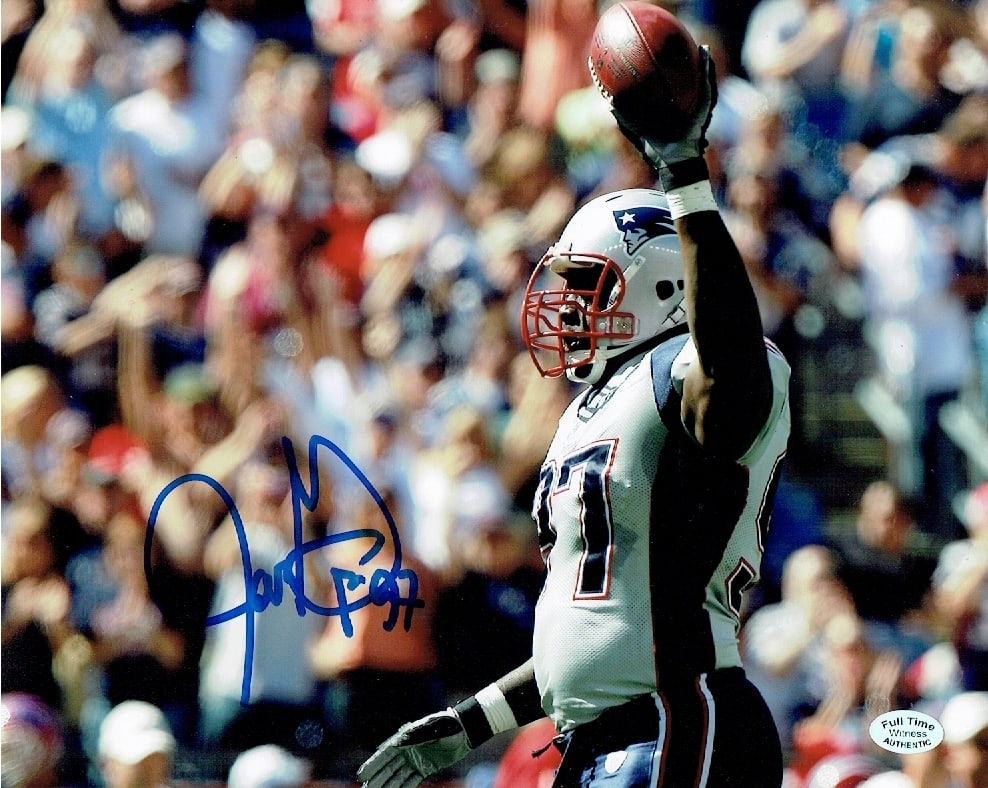 Jarvis Green New England Patriots Autographed 8x10 Photo coa (1 of 2)