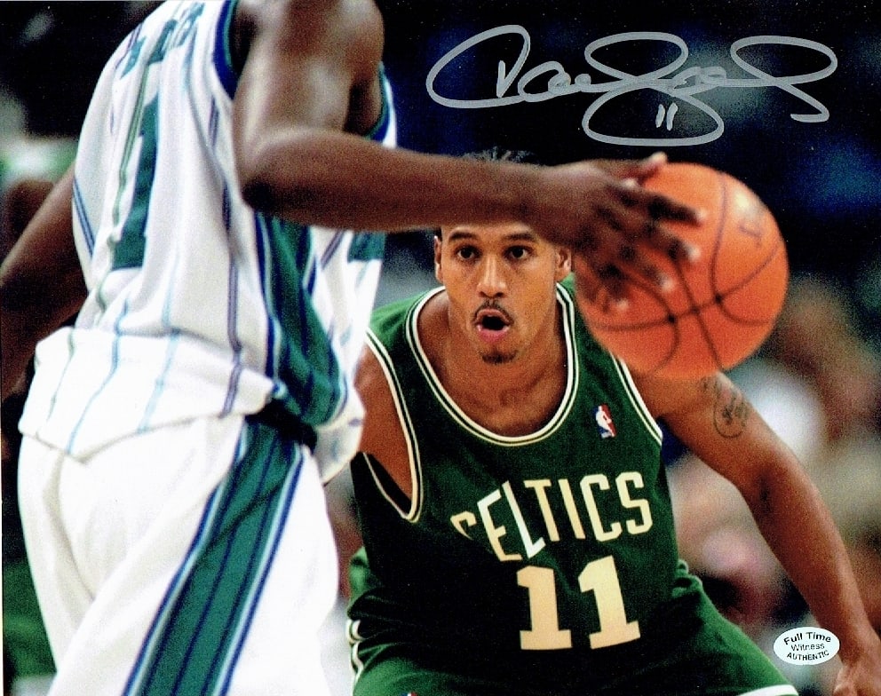 Dana Barros Boston Celtics Autographed 8x10 Photo coa: Dana Barros Boston Celtics Autographed 8x10 Photo Full Time Authentics coa - Autograph Location may vary