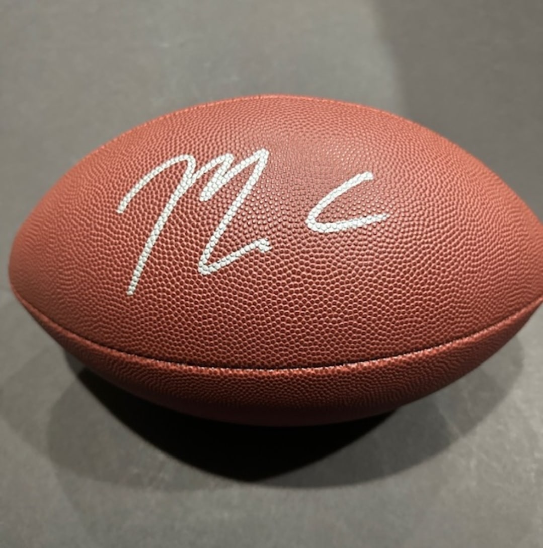 Maxx Crosby Las Vegas Raiders Autographed Wilson Football coa (1 of 2)