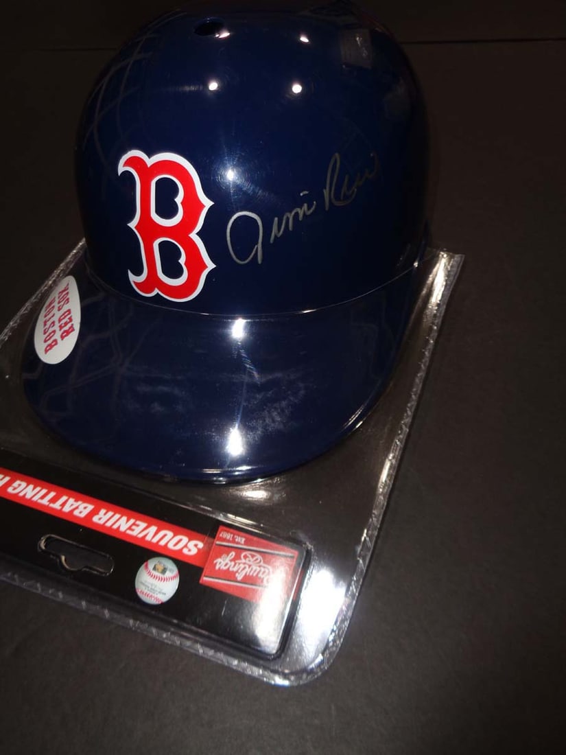 Jim Rice Boston Red Sox Autographed Rawlings Full Size Souvenir Helmet coa (1 of 4)