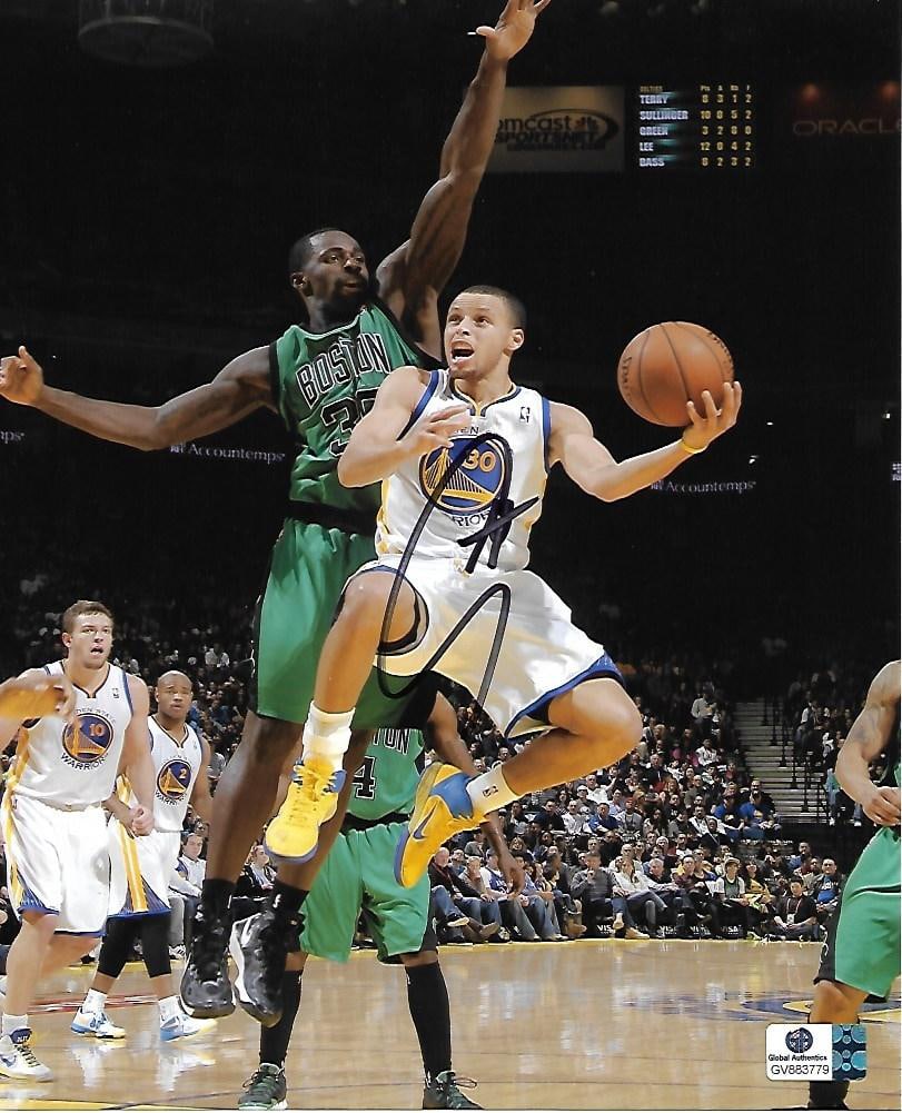 Stephen Curry Golden State Warriors Autographed 8x10 Photo coa: Stephen Curry Golden State Warriors Autographed 8x10 Photo GA coa - Autograph Location & coa # may vary