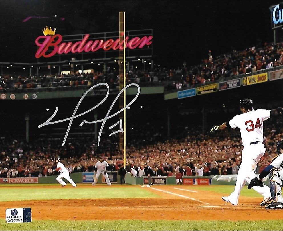 David Ortiz Boston Red Sox Autographed 8x10 Photo coa (1 of 2)