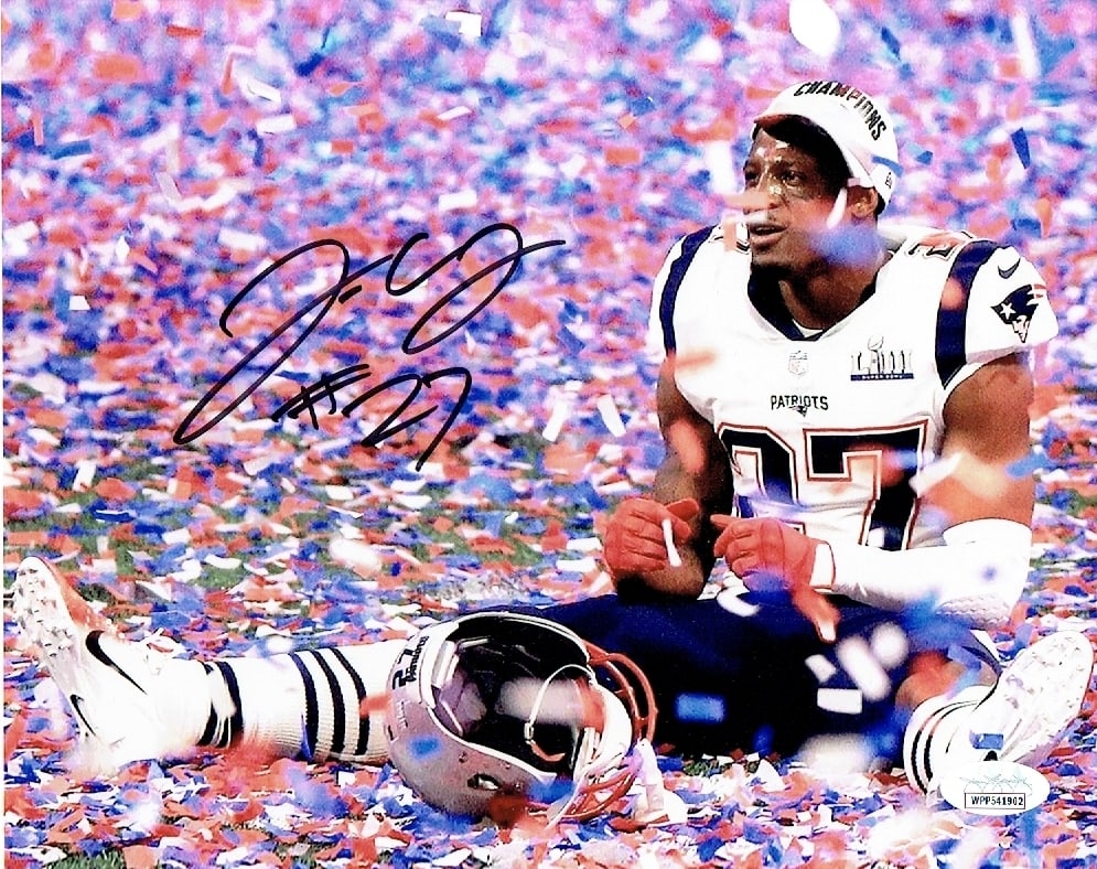 J.C. Jackson New England Patriots Autographed 8x10 Photo coa: J.C. Jackson New England Patriots Autographed 8x10 Photo JSA Witnessed coa - Autograph Location & coa # may vary