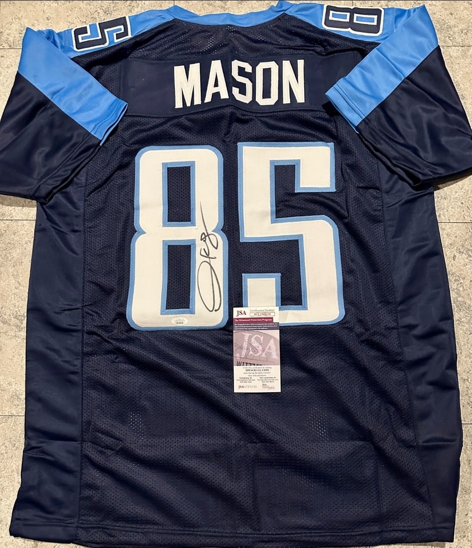 Derek Mason Tennessee Titans Autographed Custom Football Jersey coa (1 of 3)