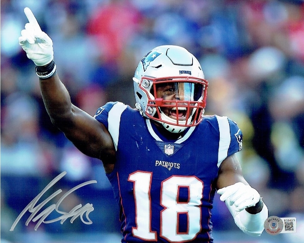 Matthew Slater New England Patriots Autographed 8x10 Photo Hologram: Matthew Slater New England Patriots Autographed 8x10 Photo Beckett Holo - Autograph Location may vary