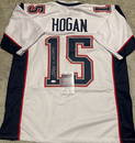 Chris Hogan New England Patriots Autographed & Insc Custom Football Jersey coa