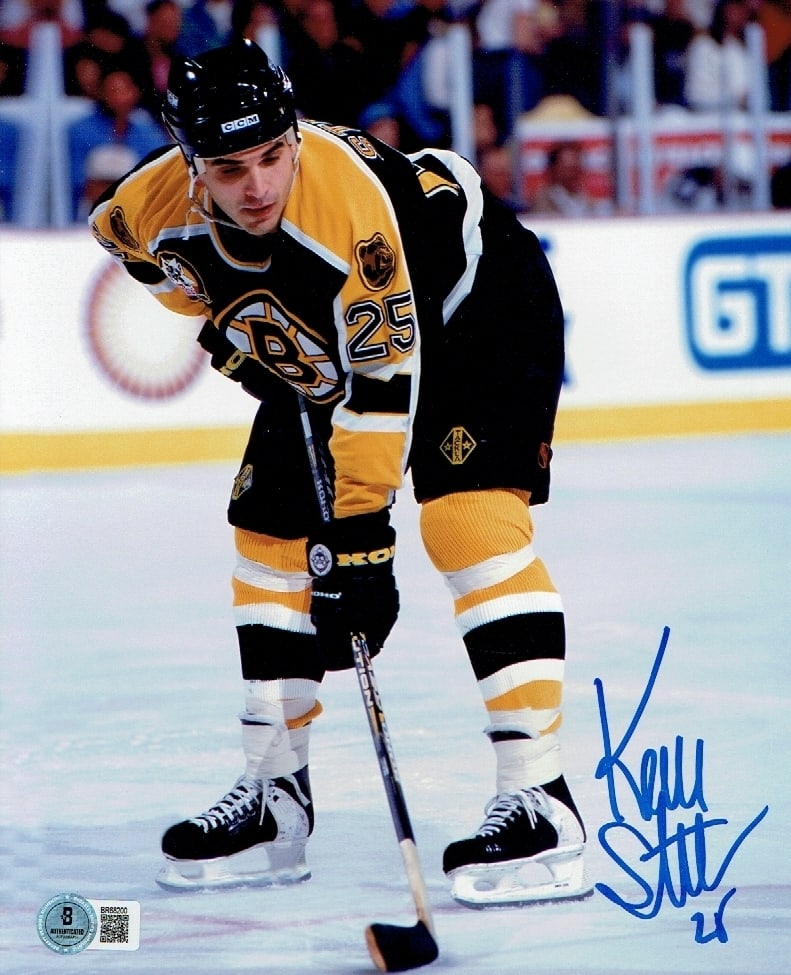 Kevin Stevens Boston Bruins Autographed 8x10 Photo Hologram: Kevin Stevens Boston Bruins Autographed 8x10 Photo Beckett Hologram