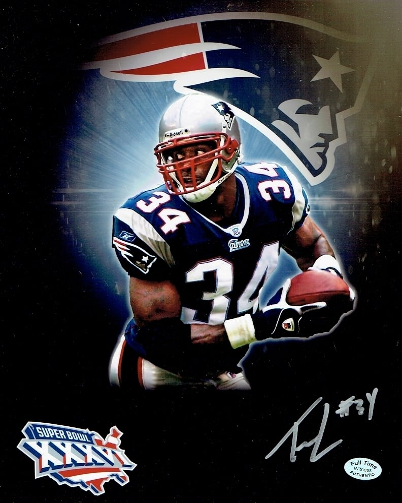 Tebucky Jones New England Patriots Autographed 8x10 SB XXXVI Photo coa: Tebucky Jones New England Patriots Autographed 8x10 SB XXXVI Photo Full Time Authentics coa - Autograph Location may vary