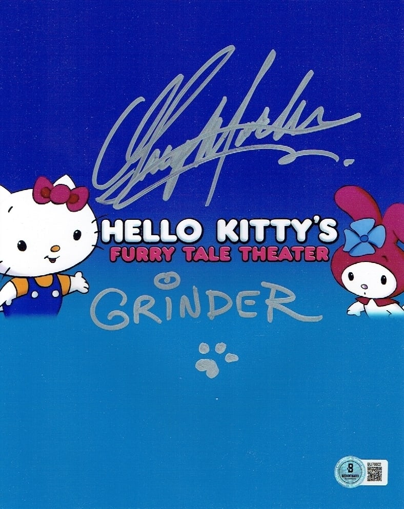 Greg Morton Grinder Autographed & Inscribed 8x10 Hello Kitty's Furry Tale Theatre Photo Hologram: Greg Morton Grinder Autographed & Inscribed "Grinder" 8x10 Hello Kitty's Furry Tale Theatre Photo Hologram Beckett Hologram