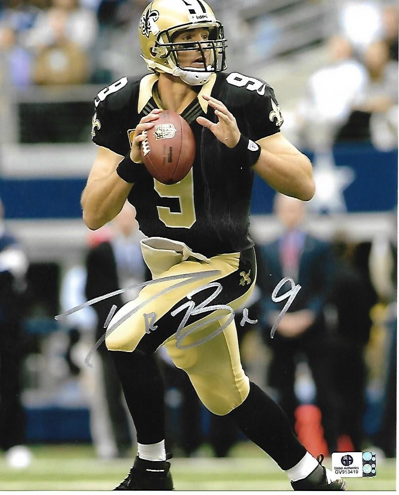 Drew Brees New Orleans Saints Autographed 8x10 Photo coa (1 of 2)