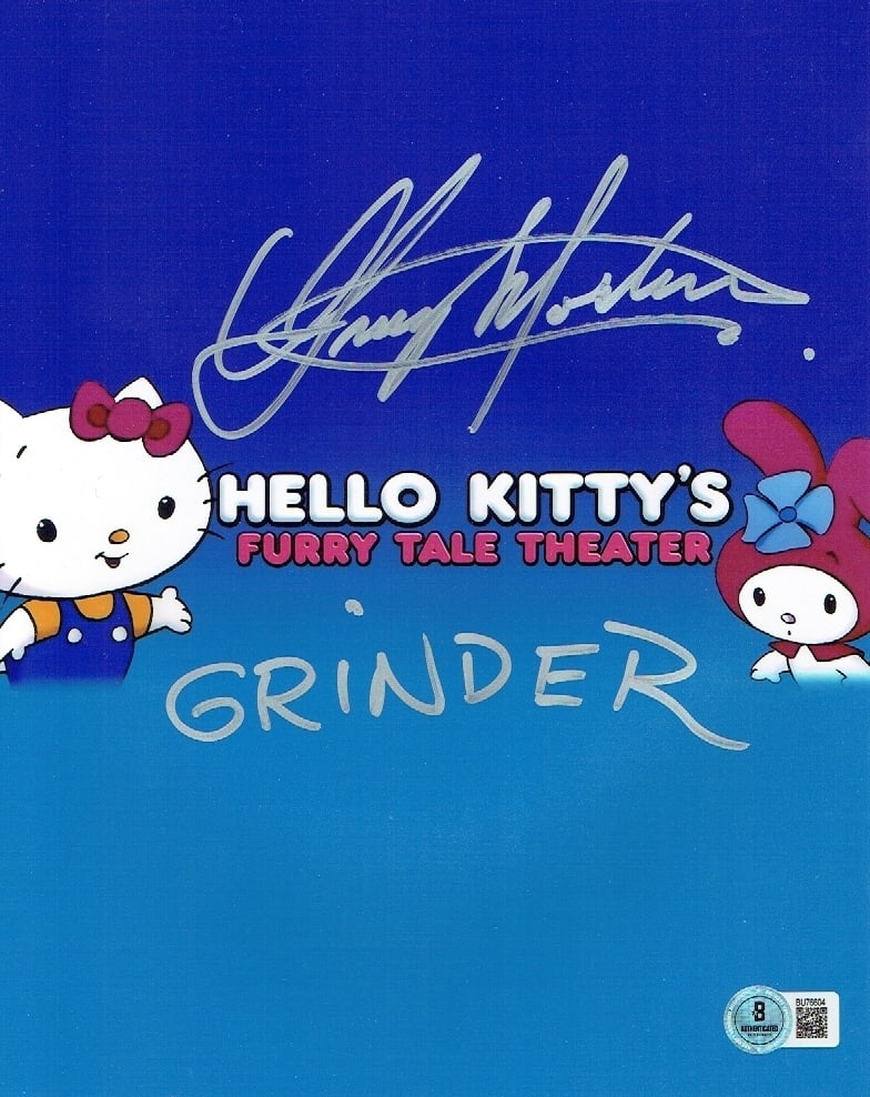 Greg Morton Grinder Autographed & Inscribed 8x10 Hello Kitty's Furry Tale Theatre Photo Hologram: Greg Morton Grinder Autographed & Inscribed "Grinder" 8x10 Hello Kitty's Furry Tale Theatre Photo Hologram Beckett Hologram