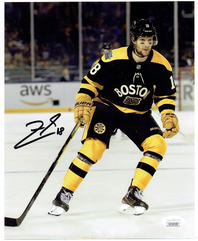 Pavel Zacha Boston Bruins Autographed 8x10 Photo coa: Pavel Zacha Boston Bruins Autographed 8x10 Photo JSA Witnessed coa - Autograph Location may vary