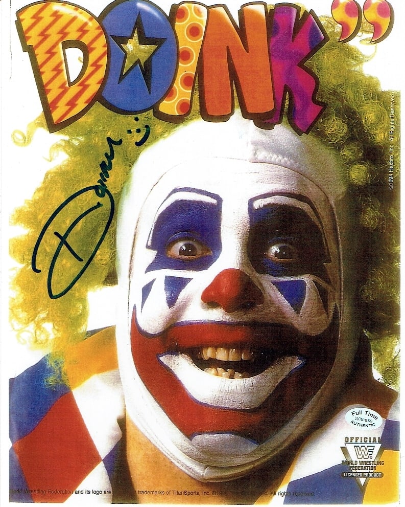 Doink the Clown (John Maloof) WWF/WWE Autographed 8x10 Photo coa (1 of 2)