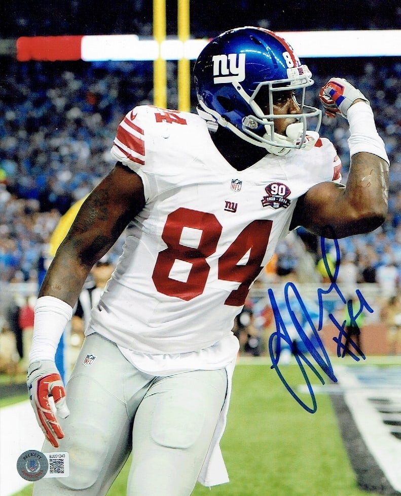 Larry Donnell New York Giants Autographed 8x10 Photo Beckett Hologram: Larry Donnell New York Giants Autographed 8x10 Photo Beckett Holo - Autograph Location & coa # may vary