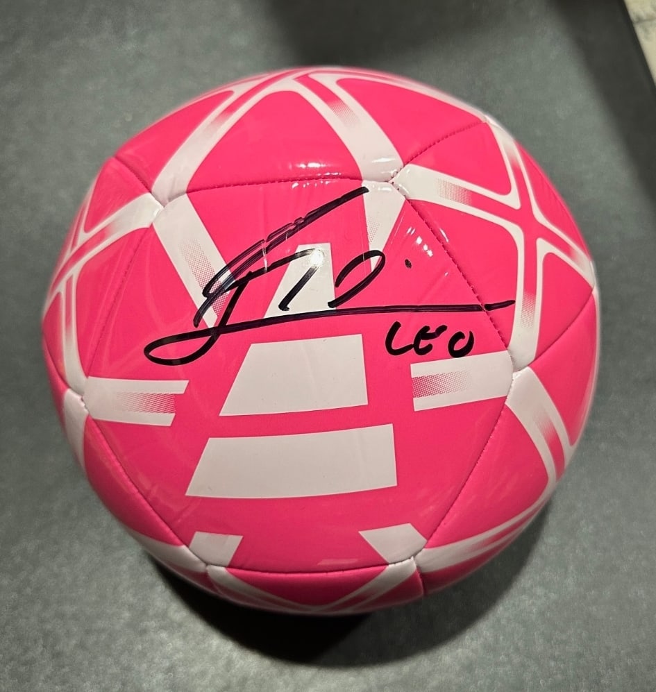Lionel Messi Inter Miami CF Autographed Adidas Soccer Ball coa: Lionel Messi Inter Miami CF Autographed Adidas Soccer Ball GA coa - Autograph Location & coa # may vary