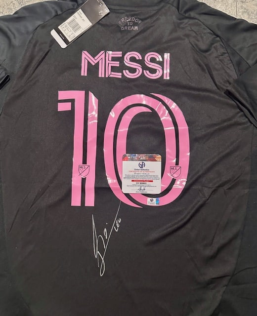 Lionel Messi Inter Miami FC Autographed 2024 Adidas Away Soccer Jersey LOA - 2