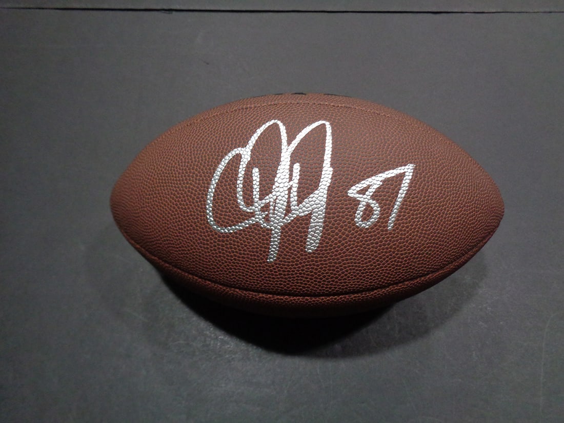Calvin Johnson Detroit Lions Autographed Wilson Football coa (1 of 2)