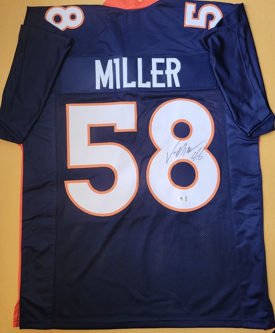 Von Miller Denver Broncos Autographed Custom Football Jersey GA coa (1 of 3)