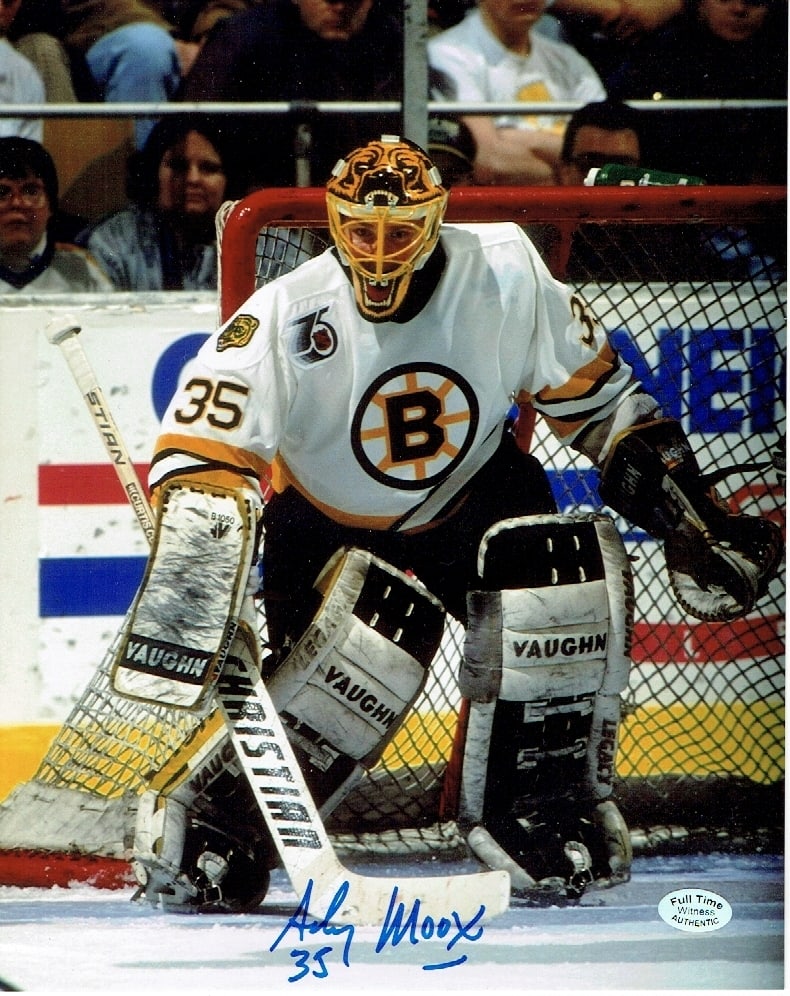 Andy Moog Boston Bruins Autographed 8x10 Photo coa (1 of 2)