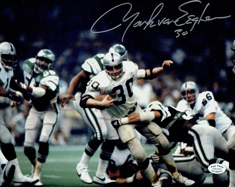 Mark Van Eeghan Oakland Raiders Autographed 8x10 Photo coa: Mark Van Eeghan Oakland Raiders Autographed 8x10 Photo Full Time Authentics coa
