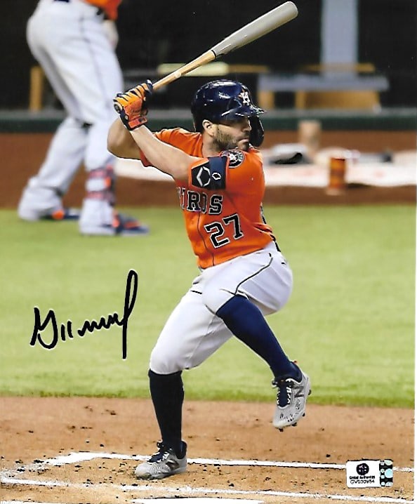 Jose Altuve Houston Astros Autographed 8x10 Photo coa (1 of 2)