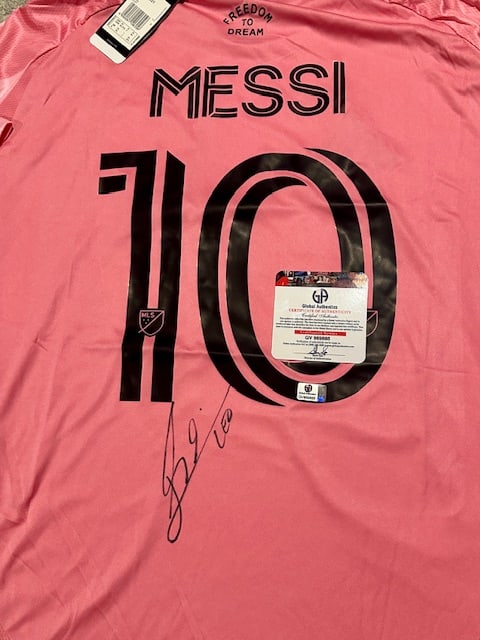 Lionel Messi Inter Miami FC Autographed 2024 Adidas Home Soccer Jersey LOA - 2