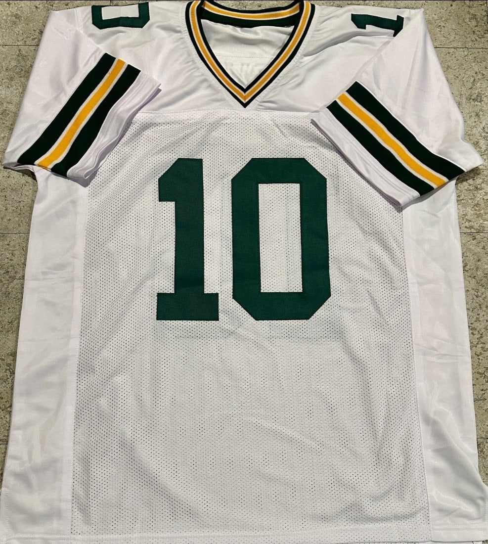 Jordan Love Green Bay Packers Autographed Custom Football Jersey coa - 3
