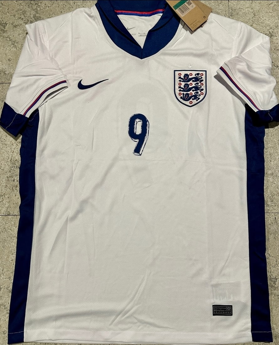 Harry Kane England 2024 Nike Home Soccer Jersey coa - 3
