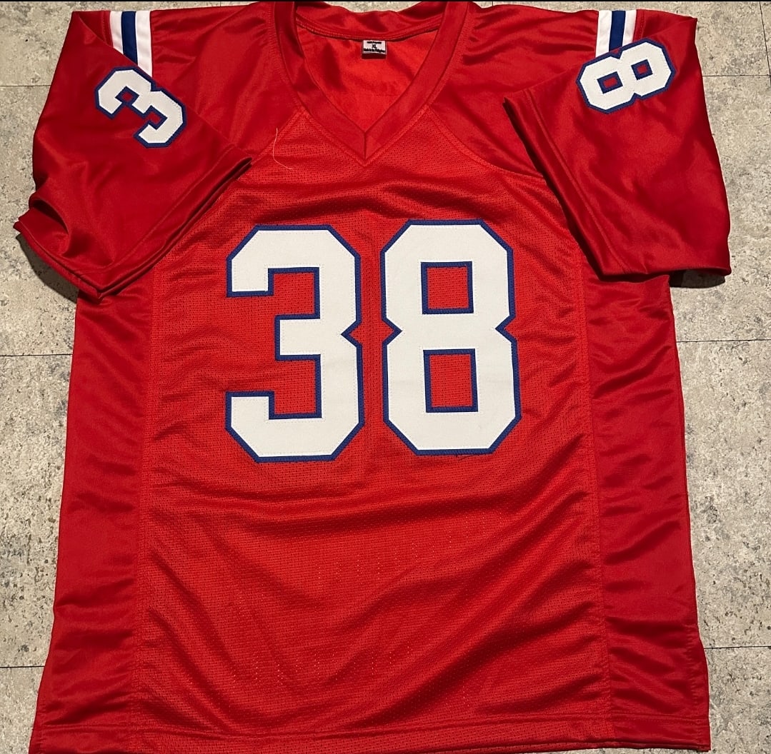 Roland James New England Patriots Autographed & Insc Custom Football Jersey JSA coa - 3
